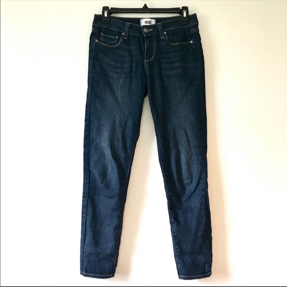 Paige Denim Kylie Crop dark wash skinny jeans 26